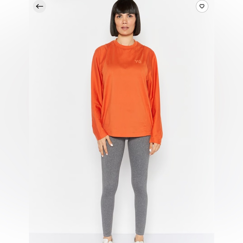 Adidas‎ Y-3 Yohji Yamamoto Women Sportswear Fit Long Sleeve Training T-Shirt 2XS